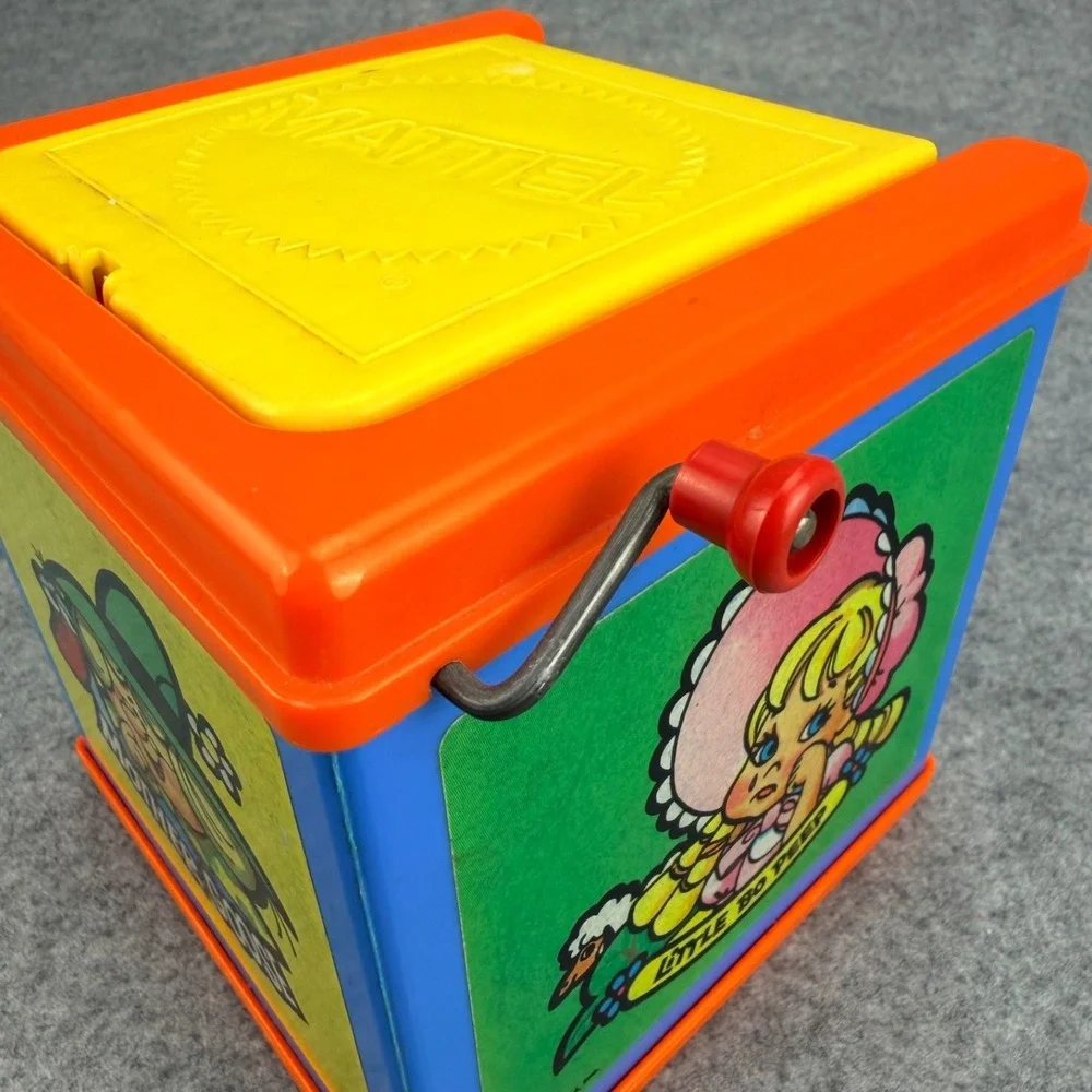 Vintage 1976 Mattel Mother Goose Jack in the Box Toy Works Pop Up